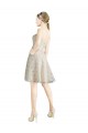 Cheap Lace Bridesmaid Dress / Cocktail Dress with Draped Sweetheart Neckline UK