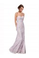 Cheap Floor Length Fitted Sweetheart Lace Bridesmaid Dress / Prom Dress UK
