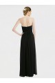 Cheap Long Strapless Lace Bodice Bridesmaid Dress with Sweetheart Neckline and Criss-Cross Pleats UK