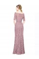 Cheap Short Sleeves Crop Top Mermaid Lace Bridesmaid Dress / Prom Dress UK