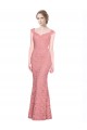 Cheap Sweetheart Mermaid Long Lace Bridesmaid Dress / Prom Dress with Wide Straps UK