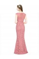 Cheap Sweetheart Mermaid Long Lace Bridesmaid Dress / Prom Dress with Wide Straps UK