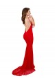 Cheap High Neck Long Formal Lace Bridesmaid Dress / Prom Dress with Open Back Straps UK