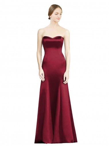 Cheap Sweetheart Neckline Bridemaid Dress with Hips Seamed Detail UK
