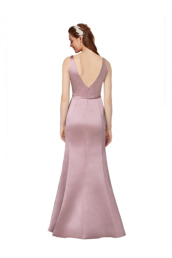 Cheap Sexy Formal Satin Bridesmaid Dress / Prom Dress with Side Cutouts UK