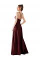 Cheap Sleek Satin Bridesmaids Dress with Pockets UK