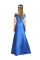 Cheap Sleeveless Off the Shoulder Ball Gown Formal Satin Bridesmaid Dress / Prom Dress UK