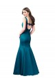 Cheap Long Sleek Satin Bridesmaid Dress / Prom Dress with U-Back UK