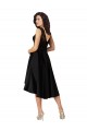 Cheap Short High Low Satin Cocktail Bridesmaid Dress with a Beaded and Embroidered Bodice UK