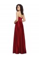 Cheap Strapless Satin Bridesmaids Dress with Beaded Pocket and Soft Pleating UK