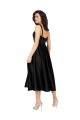 Cheap Short Cocktail Length Square Neck Satin Bridesmaid Dress / Prom Dress with Beading UK