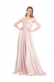 Cheap A-Line Off the Shoulder Sweetheart Formal Satin Bridesmaid Dress / Prom Dress UK