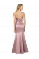 Cheap Old Hollywood-Inspired Strapless Formal Satin Bridesmaid Dress / Prom Dress UK