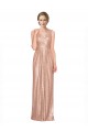 Cheap Draped V-Neck Striking Sheath Floor Length Formal Sequin Bridesmaid Dress / Prom Dress UK