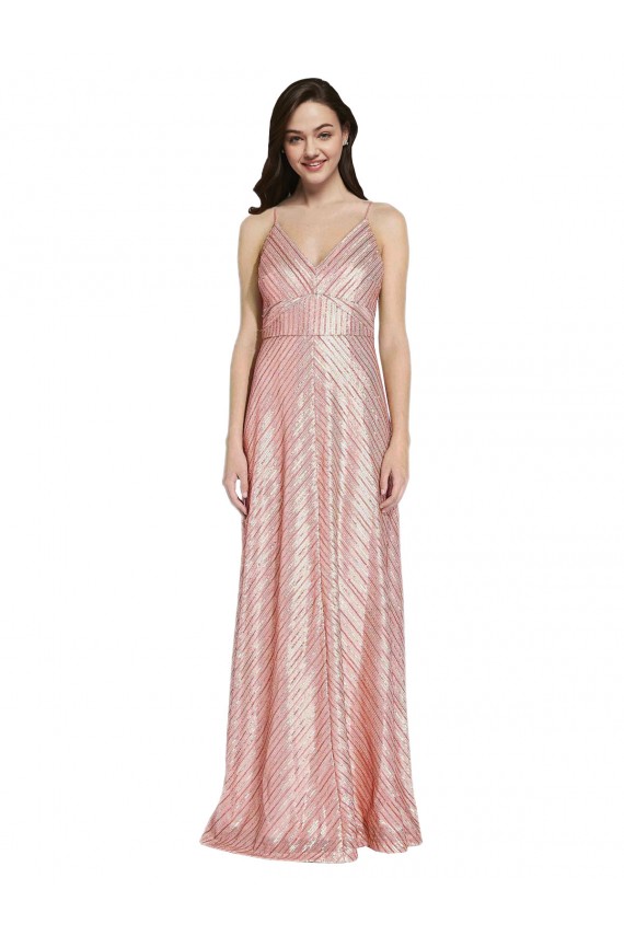 Cheap High Neck Low Back Sparkling Formal Sequin Bridesmaid Dress / Prom Dress UK