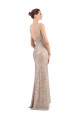Cheap Faux Surplice V-Neck Slim Formal Sparkling Sequin Bridesmaid Dress / Prom Dress UK