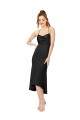 Cheap High Low Formal Silky Satin Cowl Neck Cocktail Midi Bridesmaid Dress / Prom Dress UK