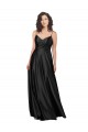 Cheap Full Length V-Neckline Formal Silky Satin Bridesmaid Dress / Prom Dress with Full Skirt UK