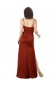 Cheap Floor-Length Formal Silky Satin Bridesmaid Dress / Prom Dress with Skirt Slit UK