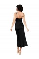 Cheap Cowl Neck Formal Tea-Length Short Silky Satin Bridesmaid Dress / Cocktail Prom Dress with Skirt Slit UK