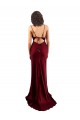 Cheap Cowl Neck Long Criss Cross Open Back Formal Silky Satin Bridesmaid Dress / Prom Dress UK