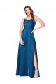 Cheap Cowl Neck Salky Satin Bridesmaid Dress / Prom Dress UK