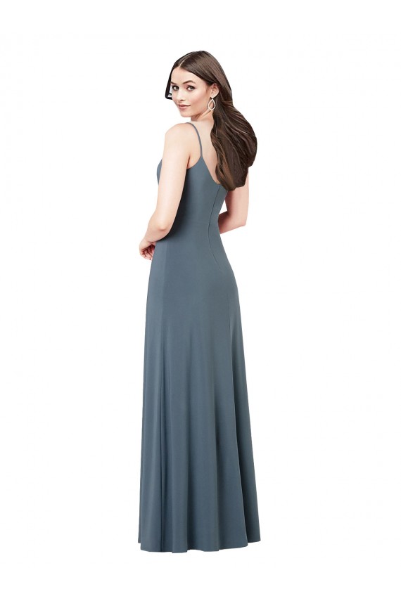 Cheap Classic Spandex Bridesmaid Dress / Prom Dress with Scoop Neckline UK