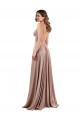 Cheap Long A-Line Plunge V-Neckline Formal Spandex Bridesmaid Dress / Prom Dress with Slit UK