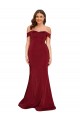 Cheap Off Shoulder Sleeves Sweetheart Neckline Long Formal Spandex Bridesmaid Dress / Prom Dress UK