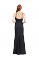 Cheap Long Chiffon Bridesmaid Dress / Prom Dress with Lace Bodice and Curved V-Neckline UK