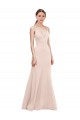 Cheap Deep V-Neck and Back Long Formal Crepe Bridesmaid Dress / Prom Dress UK