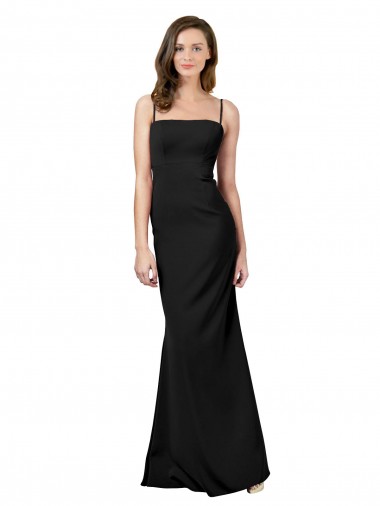 Cheap Fit and Flare Slim Formal Crepe Bridesmaid Dress / Prom Dress with Cutout Back UK