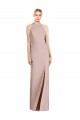 Cheap High Neck Cutout Halter Trumpet Bridesmaid Dress UK