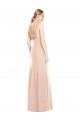Cheap V-Spaghetti Strap Open Back Bateau Neck Trumpet Bridesmaid Dress / Prom Dress UK