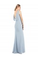 Cheap Draped Backless Crepe Bridesmaid Dress / Prom Dress with Pockets UK