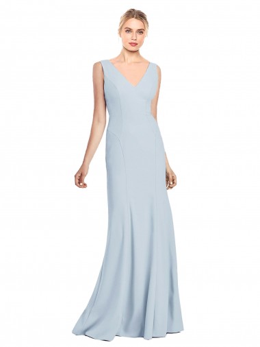 Cheap Sleeveless Seamed Bodice Trumpet Bridesmaid Dress / Prom Dress UK