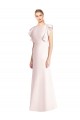 Cheap Ruffle Cap Sleeves Open Back Trumpet Bridesmaid Dress / Prom Dress UK