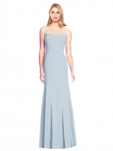 Cheap Sweetheart Strapless Flared Skirt Maxi Bridesmaid Dress / Prom Dress UK