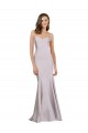 Cheap Crepe Mermaid Bridesmaid Dress / Prom Dress with Low Back UK