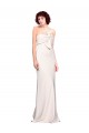 Cheap Strapless Crepe Fitted Bridesmaid Dress / Prom Dress with Twist Bow UK