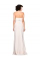Cheap Strapless Crepe Fitted Bridesmaid Dress / Prom Dress with Twist Bow UK