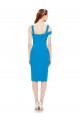 Cheap Sleeveless Formal Crepe Cocktail Dress / Homecoming Dress with Keyhole Off The Shoulder Detailing UK