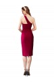 Cheap One Shoulder Short Formal Crepe Cocktail Length Bridesmaid Dress / Prom Homecoming Dress UK