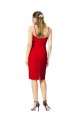 Cheap Sleeveless Sheath Sweetheart Neckline Formal Crepe Bridesmaid Dress / Prom Homecoming Dress UK