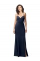 Cheap Sweetheart Fit and Flare Stretch Formal Crepe Bridesmaid Dress / Prom Dress with Side Slit and Strappy Back UK