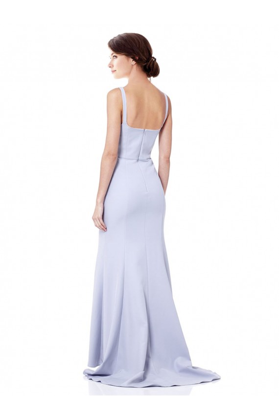 Cheap Sweetheart High Neck Sleeveless Formal Crepe Bridesmaid Dress / Prom Dress UK