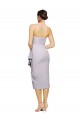 Cheap Short Cocktail Length Strapless Formal Crepe Bridesmaid Dress / Prom Dress with Ruffles UK