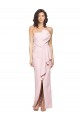 Cheap Strapless Long Full Length Ruffles Low Back Formal Crepe Bridesmaid Dress / Prom Dress UK