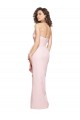 Cheap Strapless Long Full Length Ruffles Low Back Formal Crepe Bridesmaid Dress / Prom Dress UK