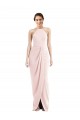 Cheap Halter Draped Tulip Skirt Maxi Bridesmaid Dress / Prom Dress UK